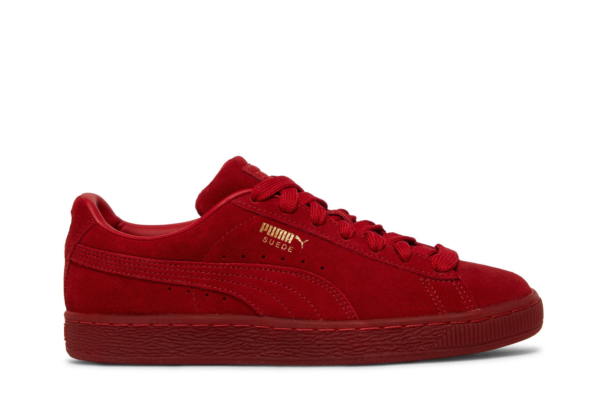 (Grade School) Puma Suede Classic 'Mono Gold - Barbados Cherry' 381470-01