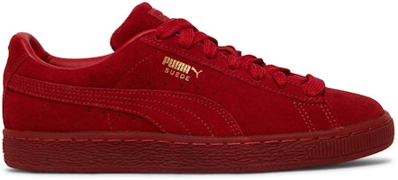 (Grade School) Puma Suede Classic 'Mono Gold - Barbados Cherry' 381470-01 (Grade School) Puma Suede Classic 'Mono Gold - Barbados Cherry' 381470-01