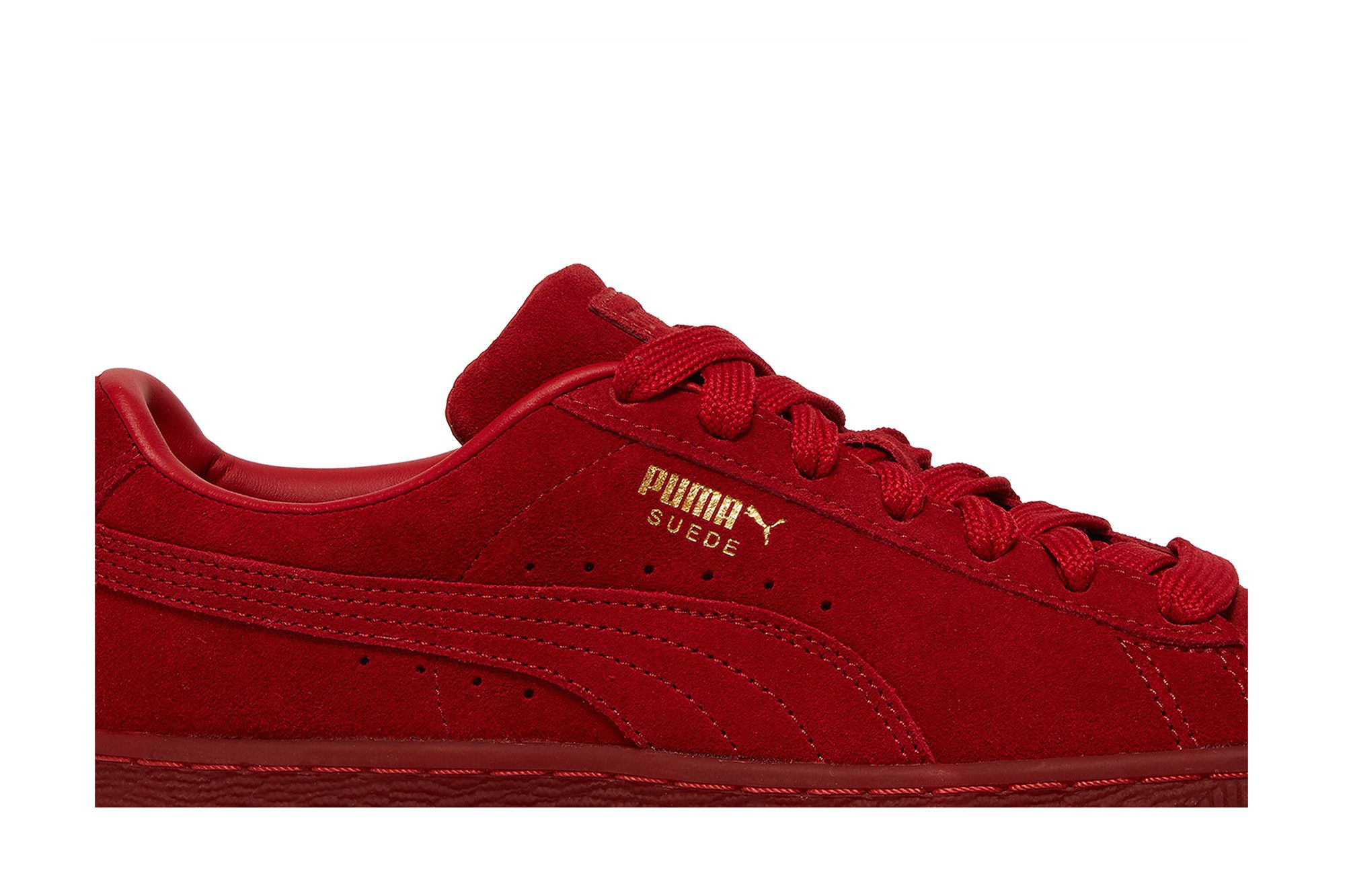 Order (Kanak-kanak) Puma Suede Classic 'Mono Gold - Barbados Cherry' 381470-01