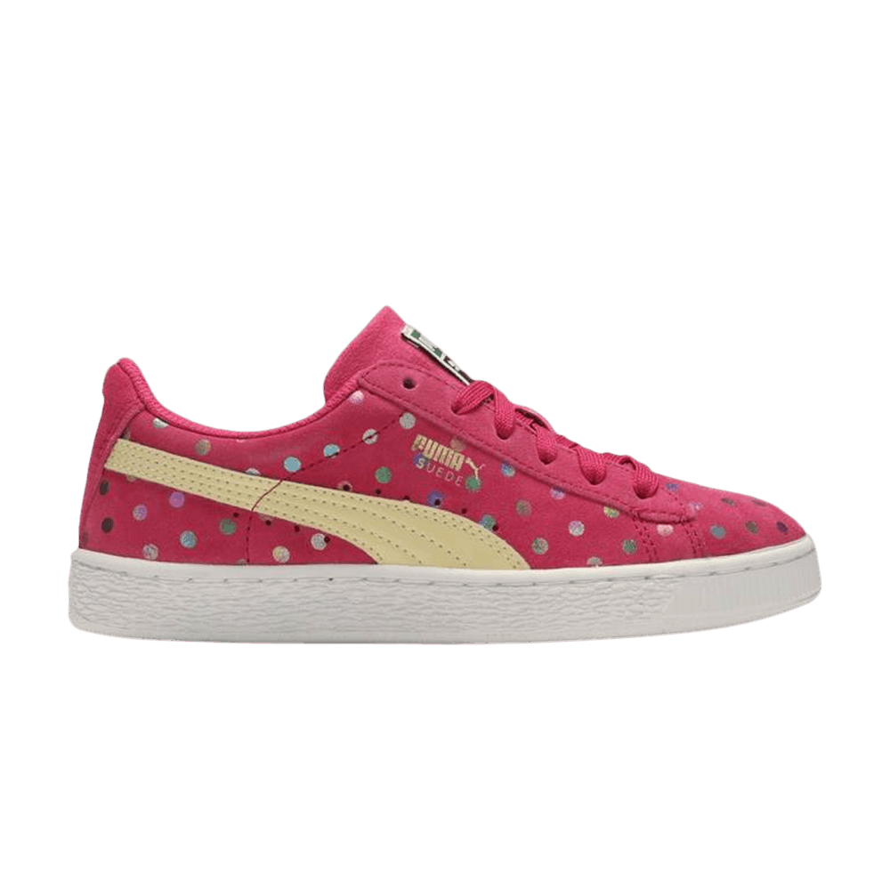 (GS) Puma Suede Dotfetti 'Rose Red'