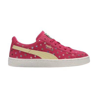 (GS) Puma Suede Dotfetti 'Rose Red'