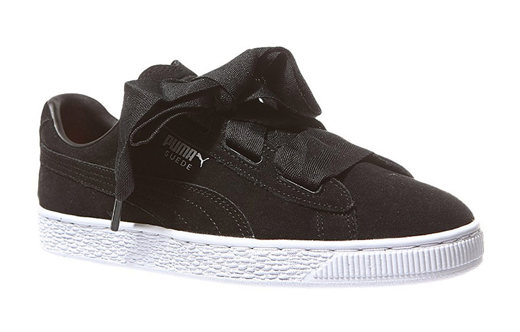 Lookbook （小學生）Puma 麂皮鞋 心形"情人節 - 黑色" 365135-02