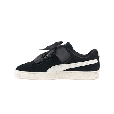 (GS) Puma Suede Heart Jewel 'Black White'