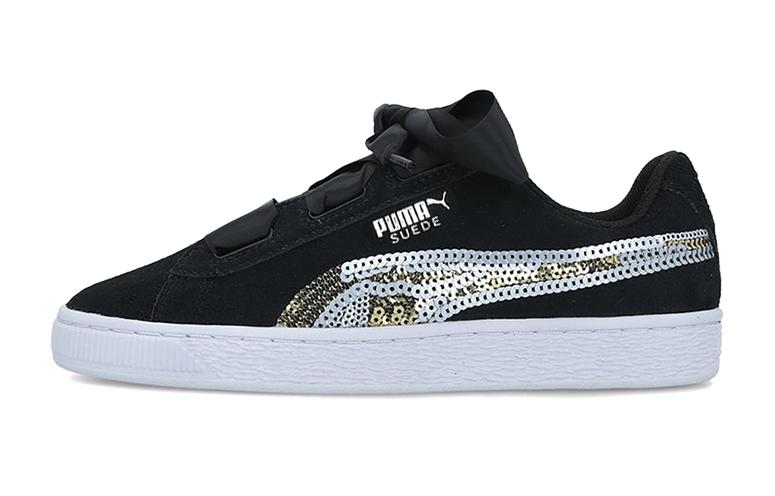 (Grade School) Puma Suede Heart Trailblazer SQN 'Black' 368953-02