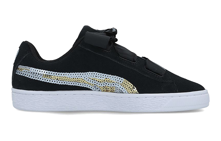 Order (Kleine Maat) Puma Suede Heart Trailblazer SQN ''Zwart'' 368953-02