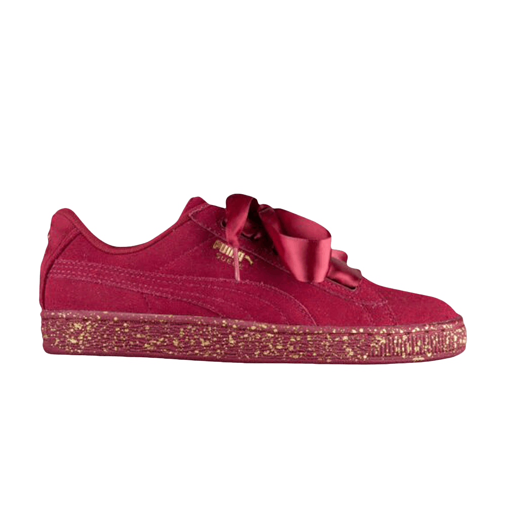 Buy (Grade School) Puma Suede Heart Winter 'Red Velvet' 367081-02