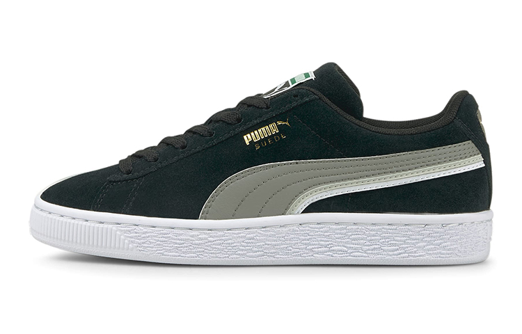 (Grade School) Puma Suede Triplex 'Black Steel Grey' 382685-01