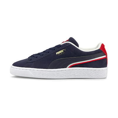 (GS) Puma Suede Triplex 'Peacoat High Risk Red'