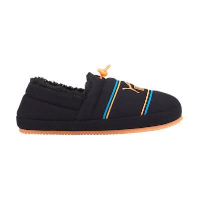 (GS) Puma Tuff Mocc Jersey Slipper 'Black Neon Citrus'