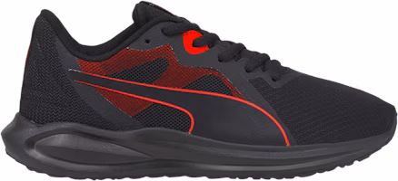 (Grade School) Puma Twitch Runner 'Black High Risk Red' 384537-02 (Grade School) Puma Twitch Runner 'Black High Risk Red' 384537-02