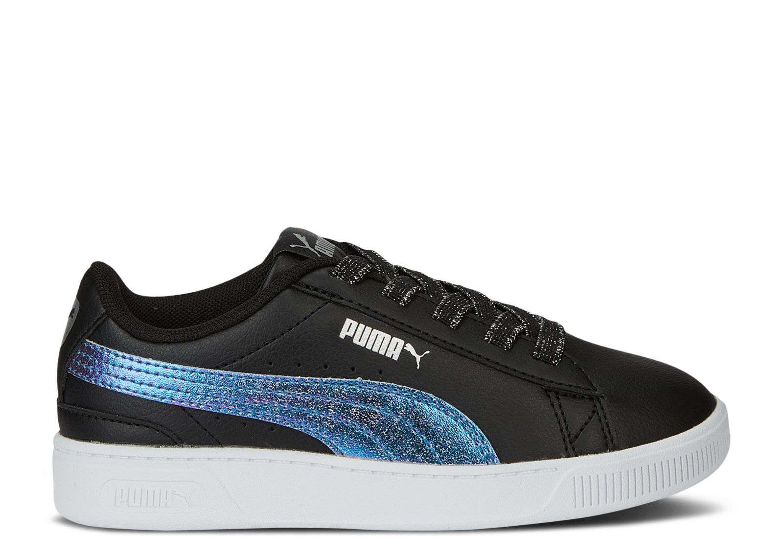 (Grade School) Puma Vikky V3 Little Kid 'Bioluminescence - Black' 387614-01
