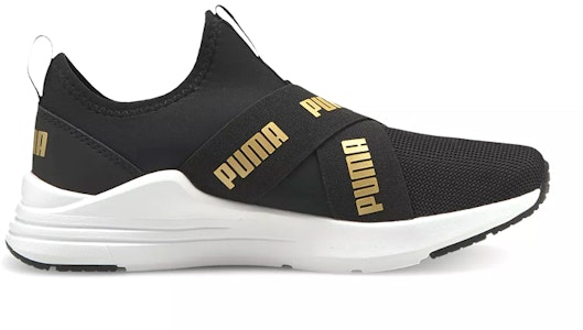 GS プーマ ワイヤード ラン スリップオン (黒/金) 381993-02 Order GS プーマ ワイヤード ラン スリップオン (黒/金) 381993-02