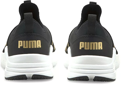 GS プーマ ワイヤード ラン スリップオン (黒/金) 381993-02 Shop GS プーマ ワイヤード ラン スリップオン (黒/金) 381993-02