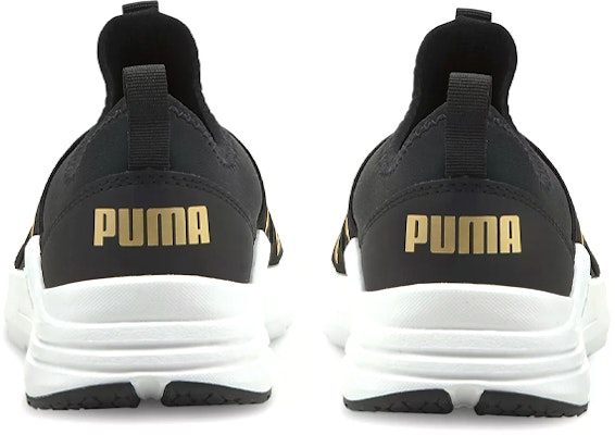 (Grade School) Puma Wired Run Slip-On Big Kid 'Black Team Gold' 381993-02 Shop (Grade School) Puma Wired Run Slip-On Big Kid 'Black Team Gold' 381993-02