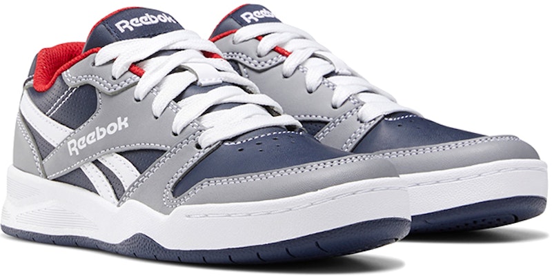 (Grade School) Reebok BB4500 Court Low 'Grey Vector Navy' FY5141 Lookbook (Grade School) Reebok BB4500 Court Low 'Grey Vector Navy' FY5141