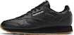 (Kanak-kanak) Reebok Classic Leather 'Hitam Getah' GZ6093