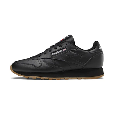(GS) Reebok Classic Leather 'Black Gum'