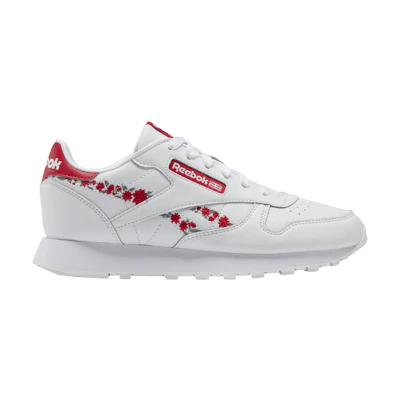 (GS) Reebok Classic Leather 'Flower Crowns - White Vector Red'