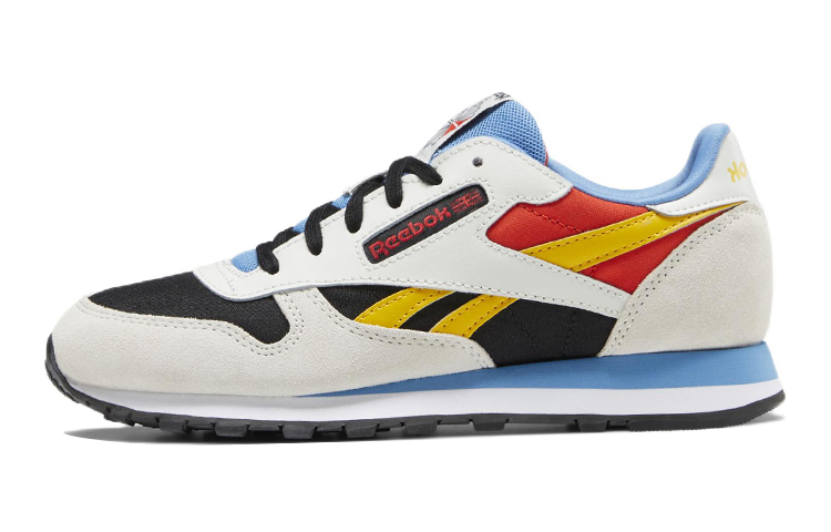 (GS) Reebok Classic Leather 'Pure Grey Always Yellow'