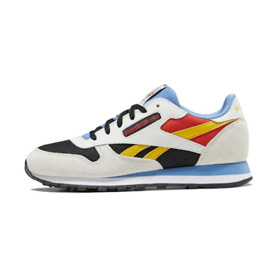 (GS) Reebok Classic Leather 'Pure Grey Always Yellow'