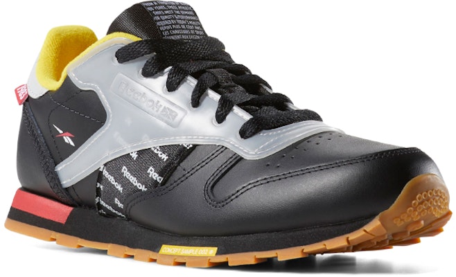 (Grade School) Reebok Classic Leather Altered 'Black Grey' DV5251 Lookbook (Grade School) Reebok Classic Leather Altered 'Black Grey' DV5251