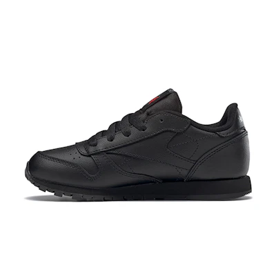 (GS) Reebok Classic Leather Little Kid 'Triple Black'