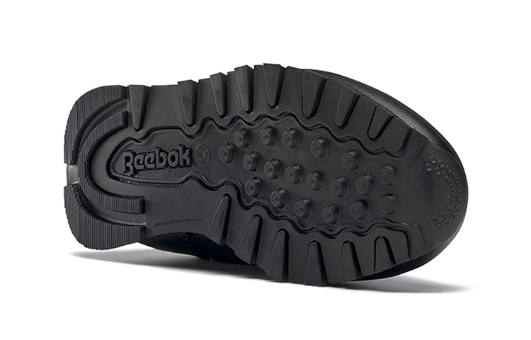(GS) Reebok Classic Leather Little Kid 'Triple Black' 圖 6
