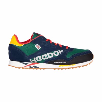 (GS) Reebok Classic Leather Ripple 'Nautical Green Navy'