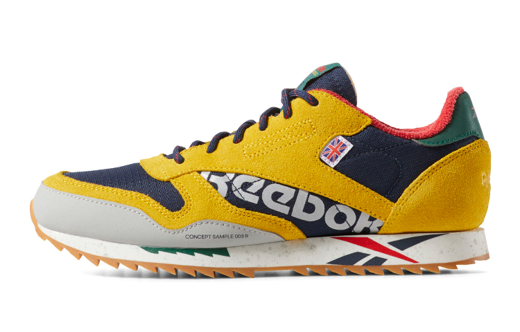 (Grade School) Reebok Classic Leather Ripple Altered 'Yellow Navy' DV7452