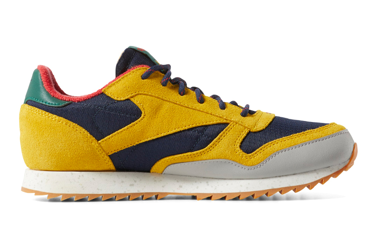 Order （小學）Reebok 經典皮革紋理變形 '黃色海軍藍' DV7452