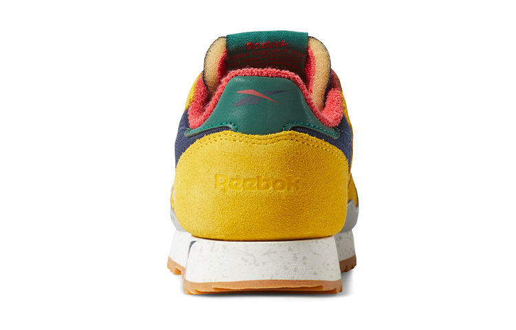 Shop （小學）Reebok 經典皮革紋理變形 '黃色海軍藍' DV7452