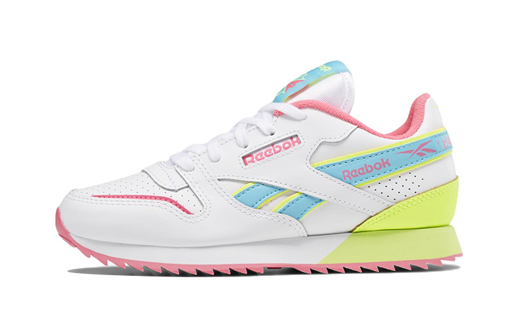 (Grade School) Reebok Classic Leather Ripple ATI 90s 'White Solar Pink' EG5243