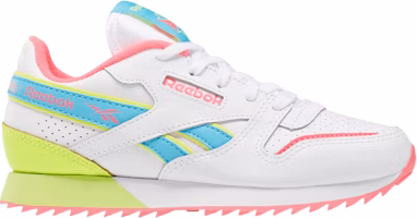 (Grade School) Reebok Classic Leather Ripple ATI 90s 'White Solar Pink' EG5243 (Grade School) Reebok Classic Leather Ripple ATI 90s 'White Solar Pink' EG5243