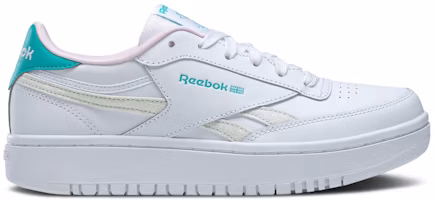 (Grade School) Reebok Club C Double J 'White Classic Teal' GW9188 (Grade School) Reebok Club C Double J 'White Classic Teal' GW9188