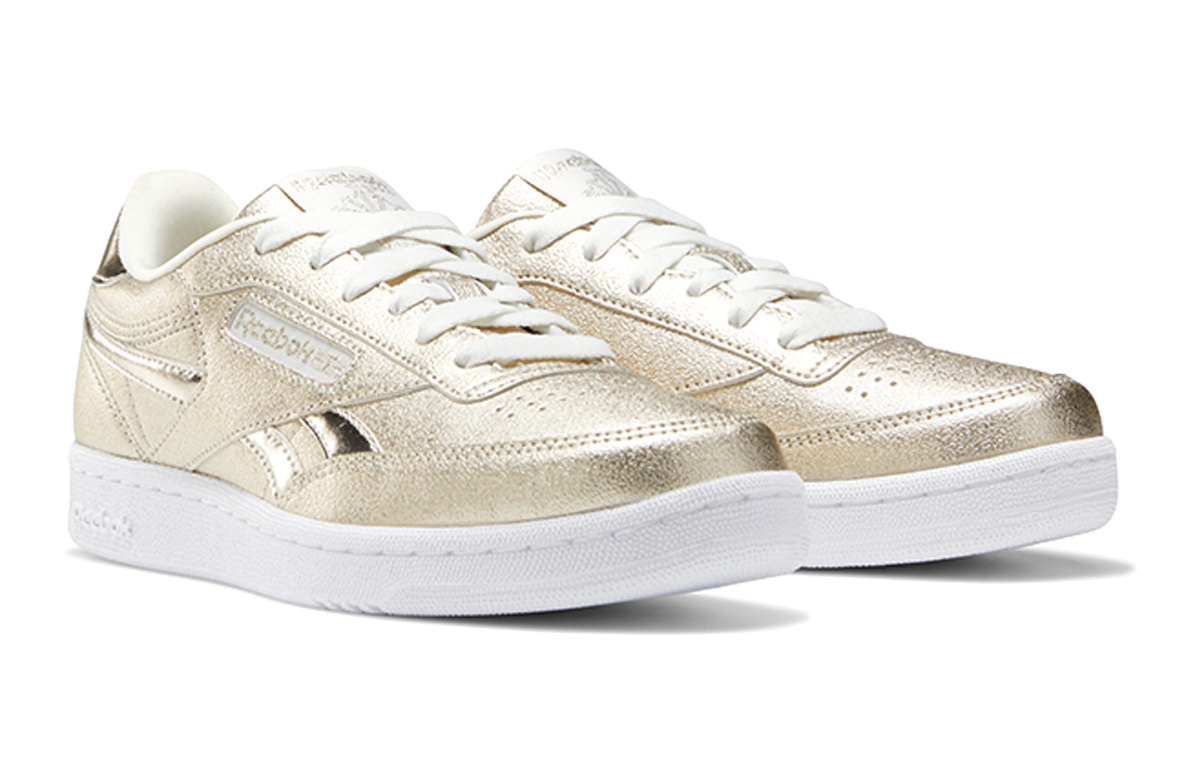 Lookbook Reebok Club C Revenge ''Gold Metallic Shimmer'' (Junior) FX2532