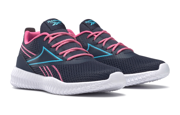 Lookbook (Reebok Enfant) Flexagon Energy ''Bleu Marine Vector et Rose Vrai'' H67434