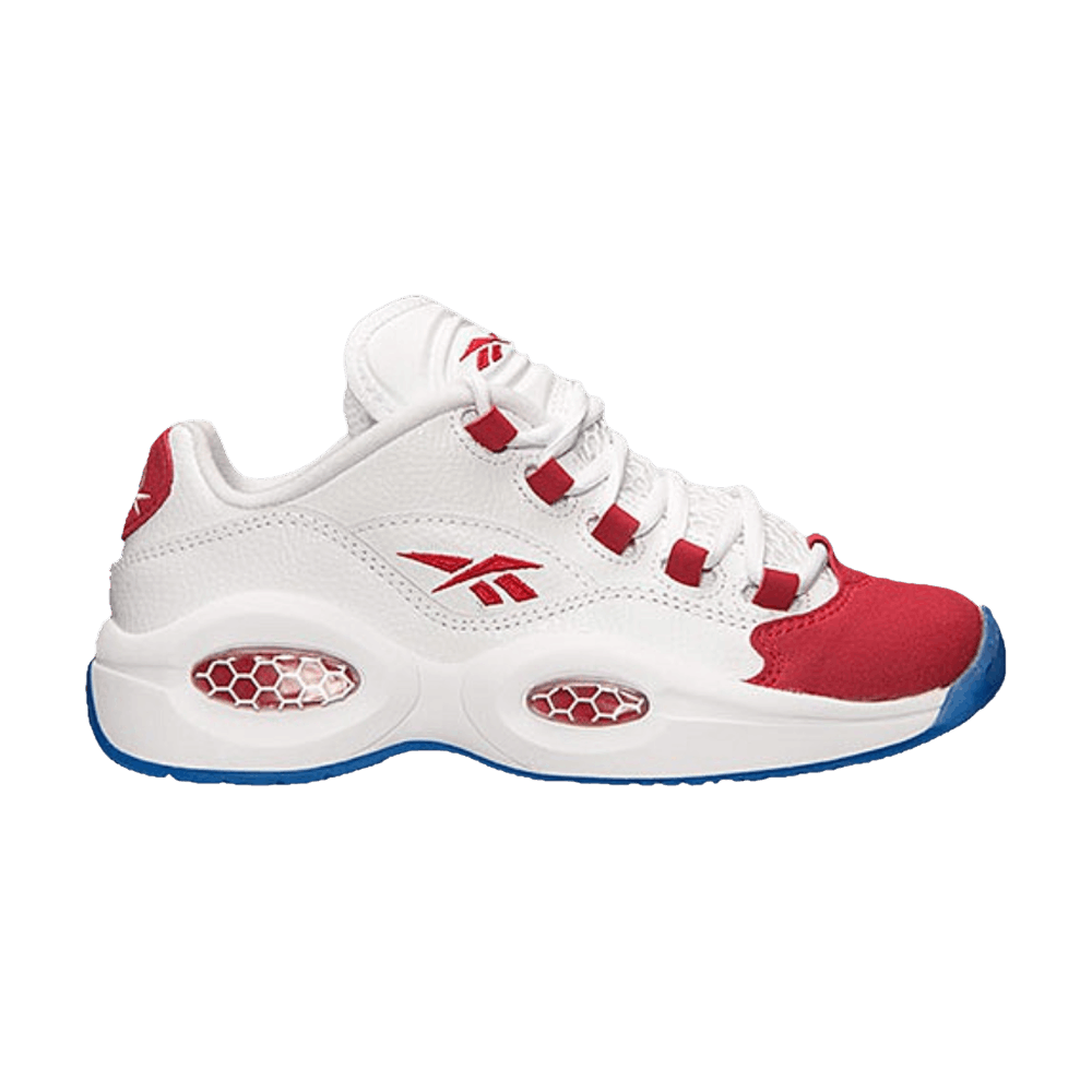 (Grade School) Reebok Question Low 'White Red' V70587