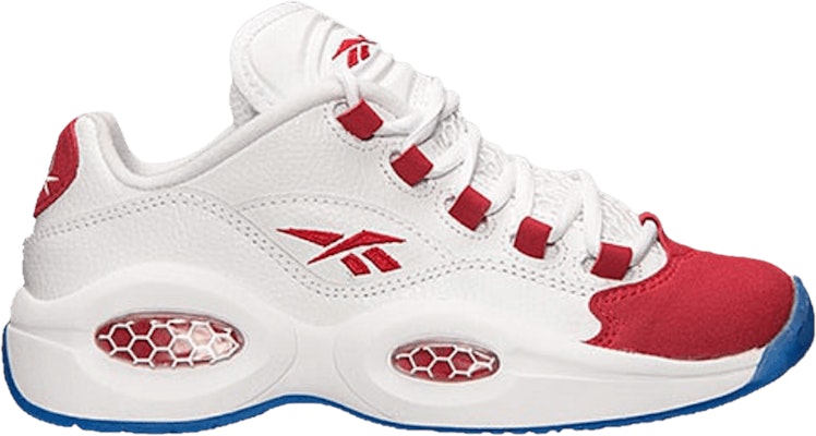 (Grade School) Reebok Question Low 'White Red' V70587 Buy (Grade School) Reebok Question Low 'White Red' V70587