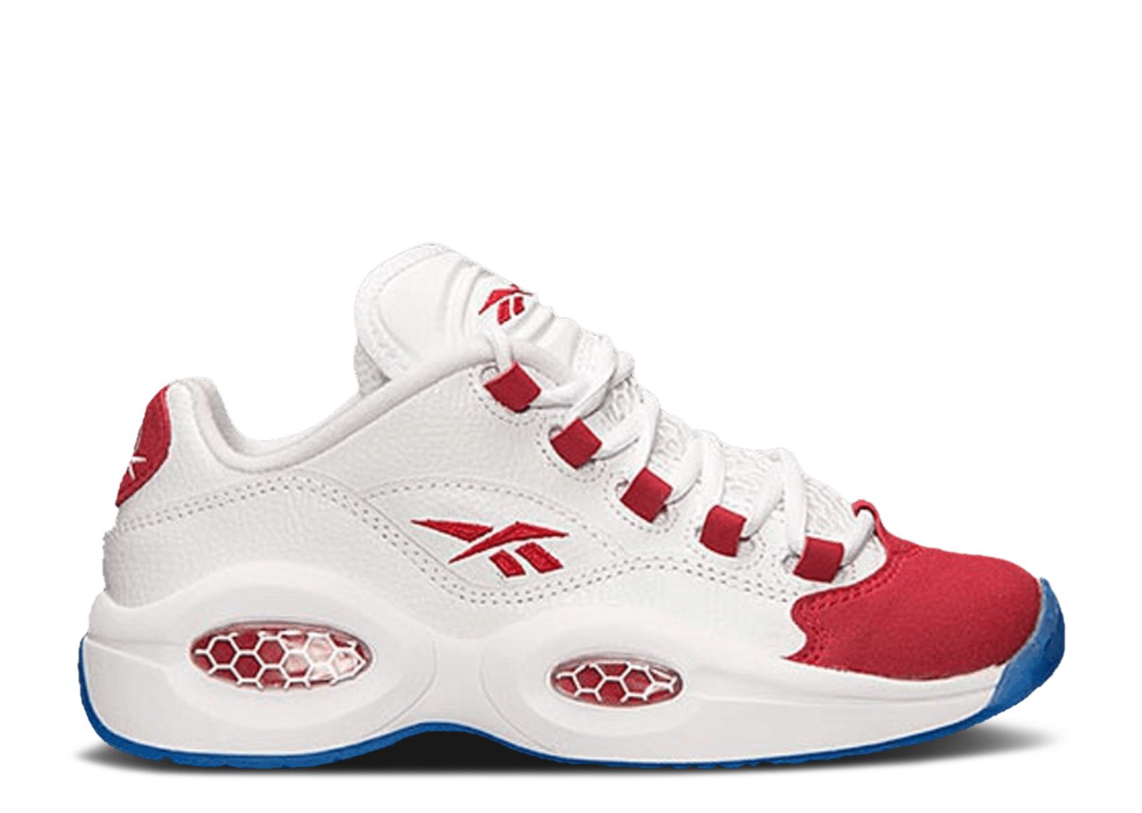 (Grade School) Reebok Question Low 'White Red' V70587
