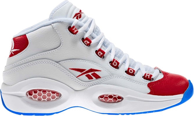(Grade School) Reebok Question Mid 'White Pearlized Red' J98948 Buy (Grade School) Reebok Question Mid 'White Pearlized Red' J98948