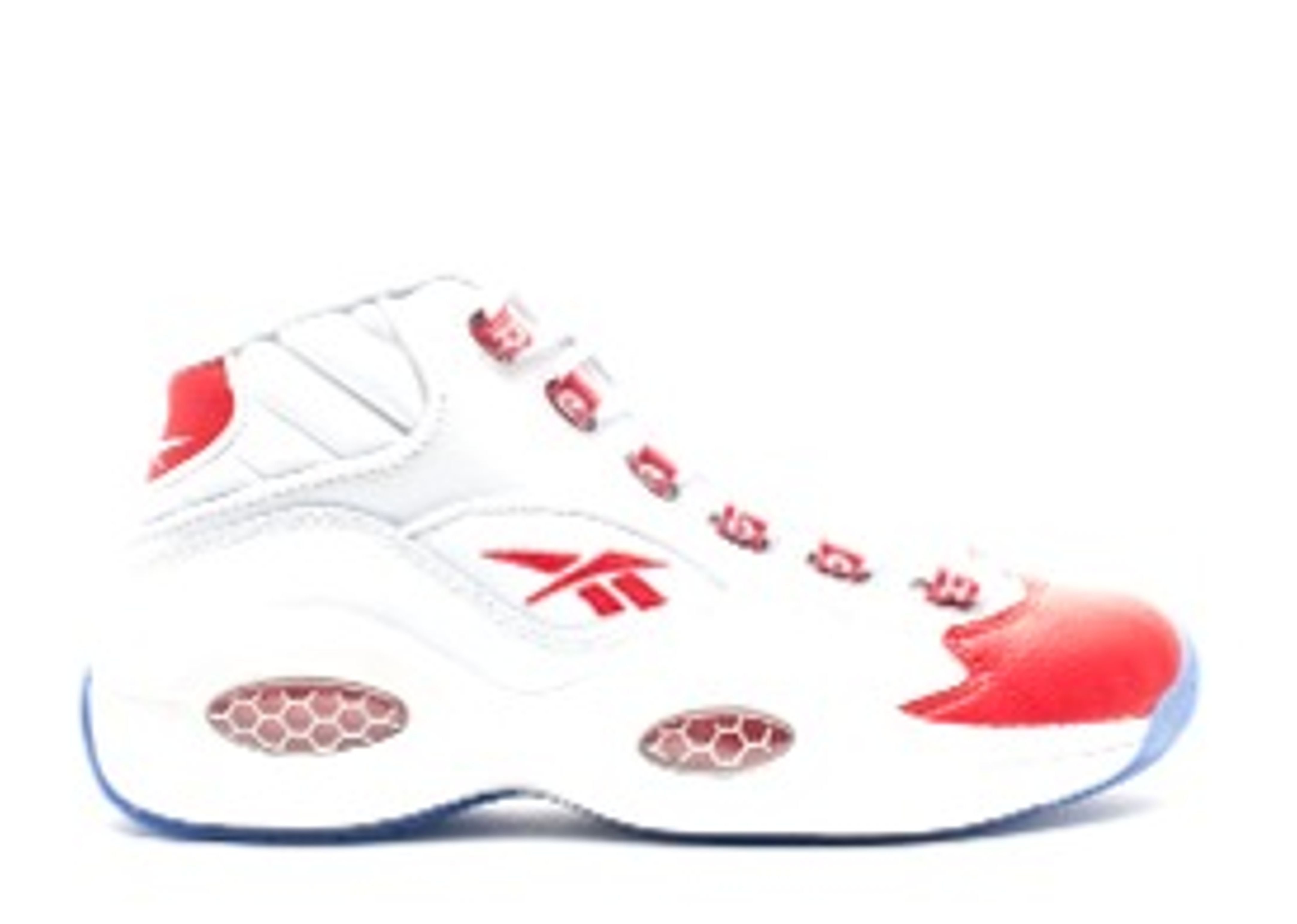 (Grade School) Reebok Question Mid 'White Pearlized Red' J98948