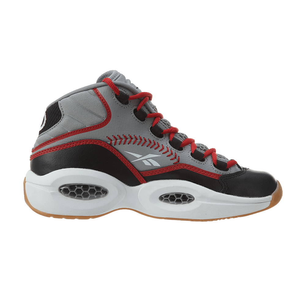 (Grade School) Reebok Question Mid Practice 'Grey Gum' V70407