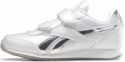 (Grade School) Reebok Royal Classic Jogger 2.0 'White Silver Metallic' FV1525 (Grade School) Reebok Royal Classic Jogger 2.0 'White Silver Metallic' FV1525