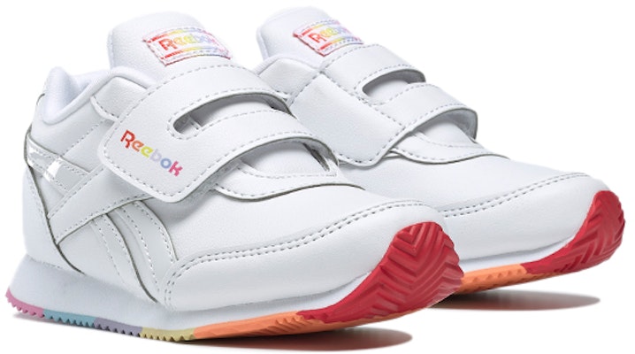 (小童) Reebok 锐步 Royal Classic Jogger 2 '白色彩虹' FV7837 Lookbook (小童) Reebok 锐步 Royal Classic Jogger 2 '白色彩虹' FV7837