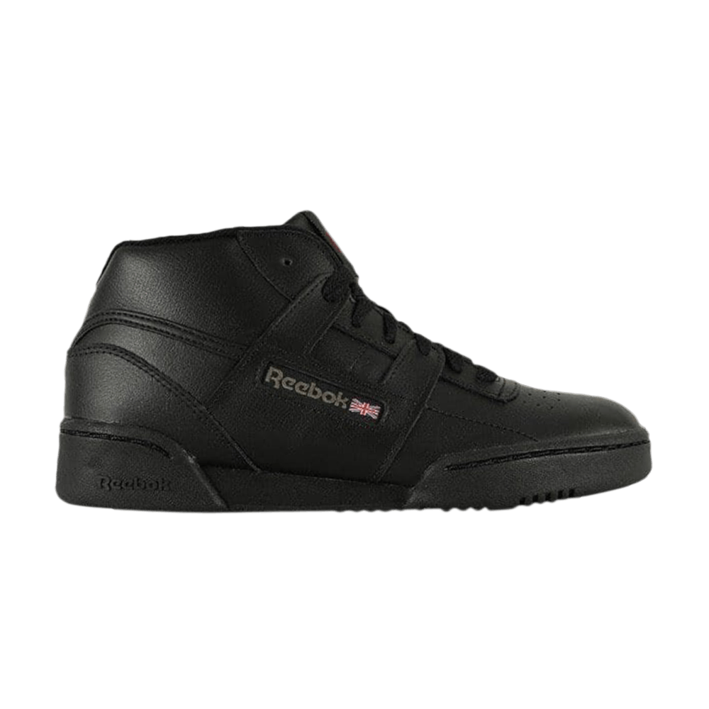 (Grade School) Reebok Workout Mid OG 'Black Charcoal' DV4673