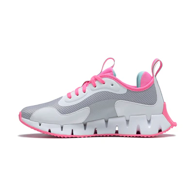 (GS) Reebok Zig Dynamica 'Cold Grey Electro Pink'