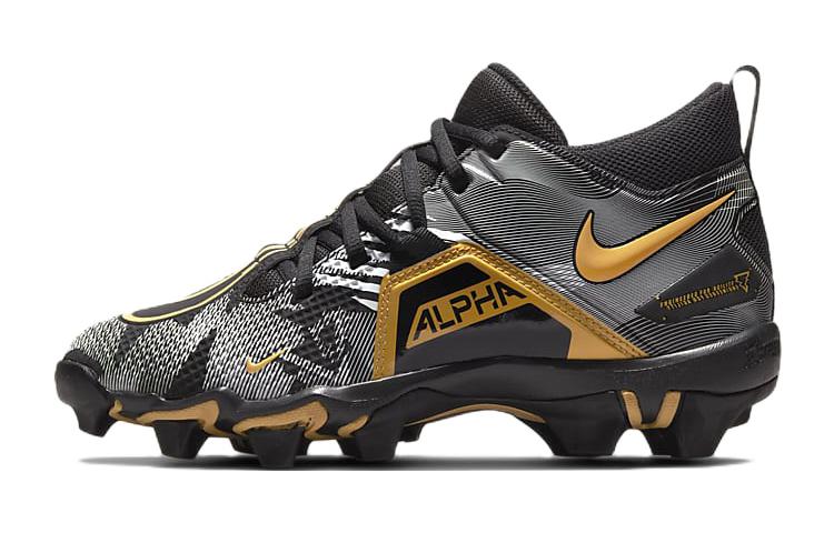 (Grade School) Russell Wilson x Nike Alpha Menace 3 Shark 'Black Metallic Vivid Gold' CV0585-071