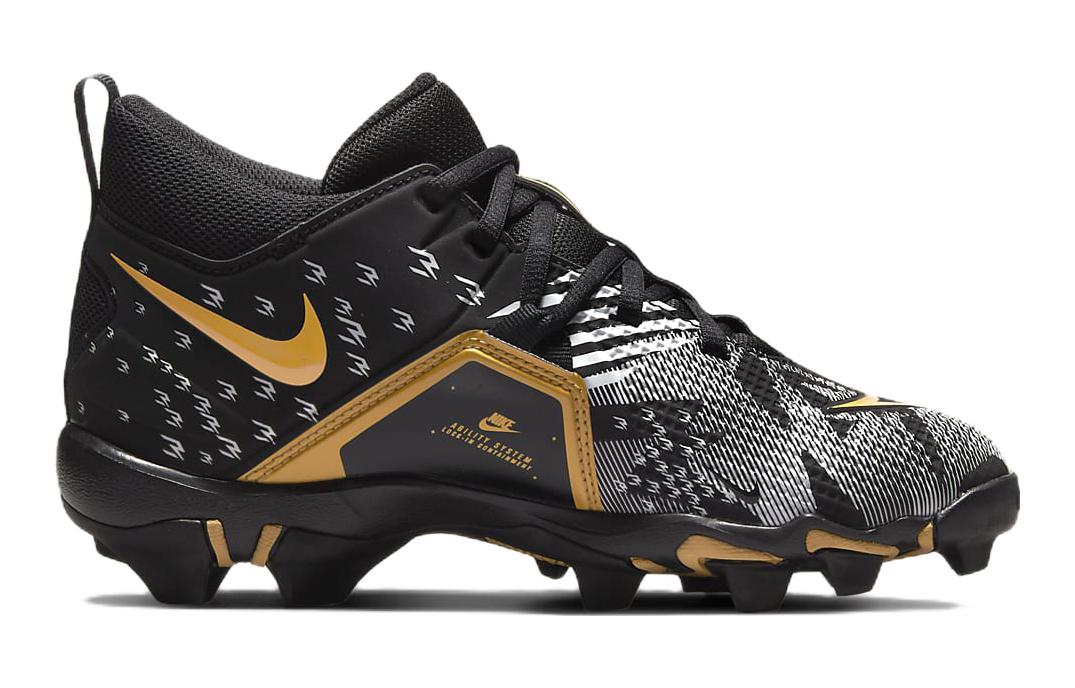 Order (Grade School) Russell Wilson x Nike Alpha Menace 3 Shark ''Zwart Metaal Goud'' CV0585-071