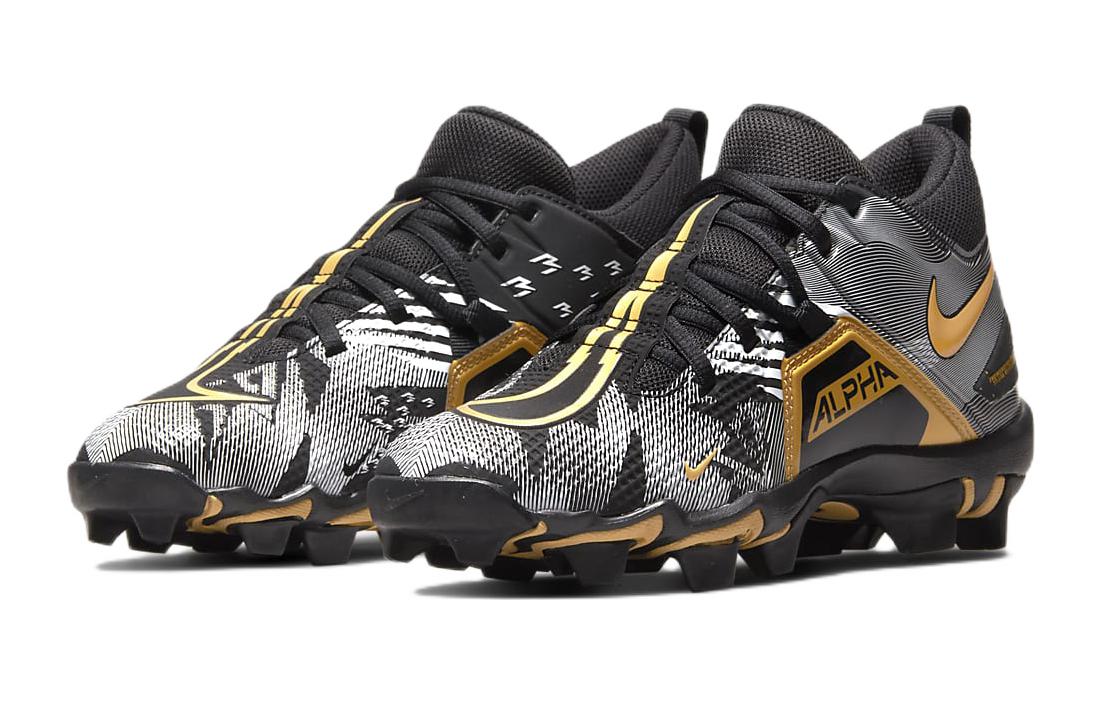 Lookbook (Grade School) Russell Wilson x Nike Alpha Menace 3 Shark ''Zwart Metaal Goud'' CV0585-071