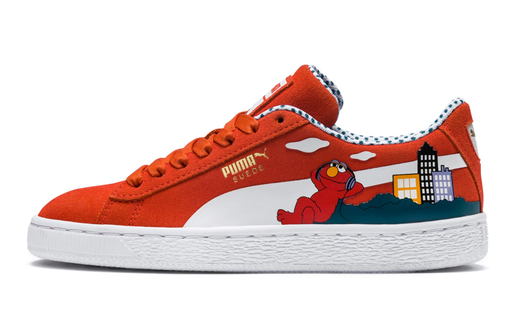(Grade School) Sesame Street x Puma Suede '50th Anniversary - Elmo' 368923-02